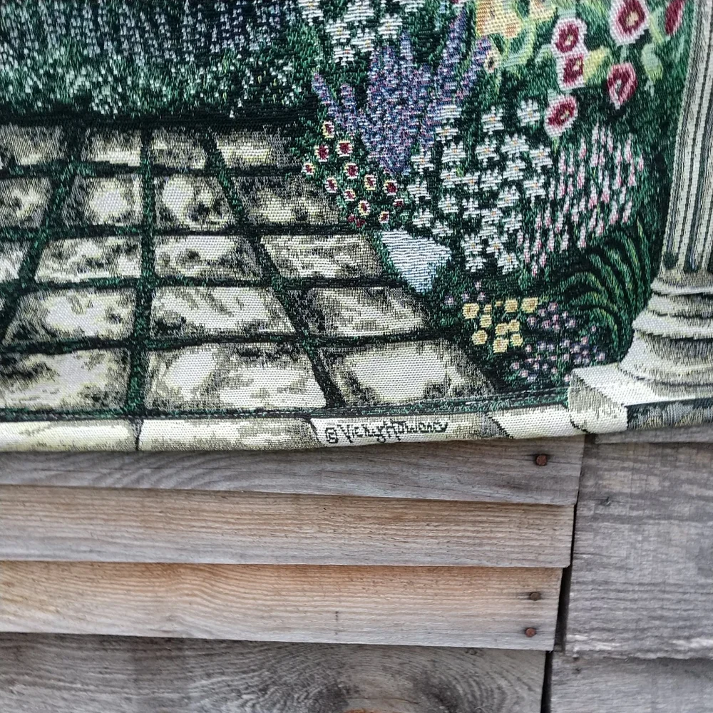 Vintage Vicky Howard Canvas Art European Garden Wall Hanging by Howard 25